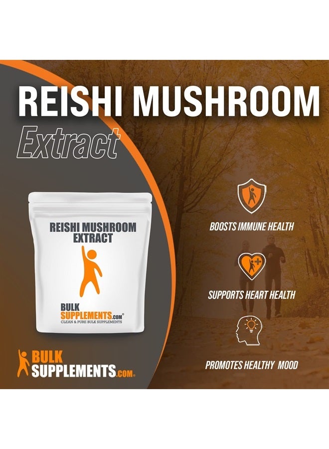 BulkSupplements .com Reishi Mushroom Extract Powder - Mushroom Supplements for Immune Support, Superfood - 1000mg of Ganoderma Lucidum Extract per Serving, Gluten Free (1 Kilogram - 2.2 lbs) - Image 2