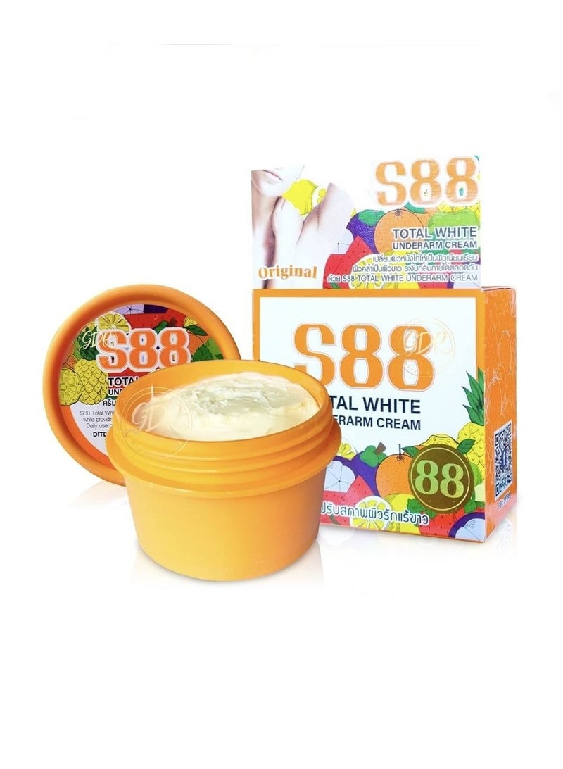 S88 أبيض بالكامل كريم توتال وايت الأصلي يزيل الأوساخ ويتخلص من الروائح ويفتح البشرة 35 جرام - Image 2