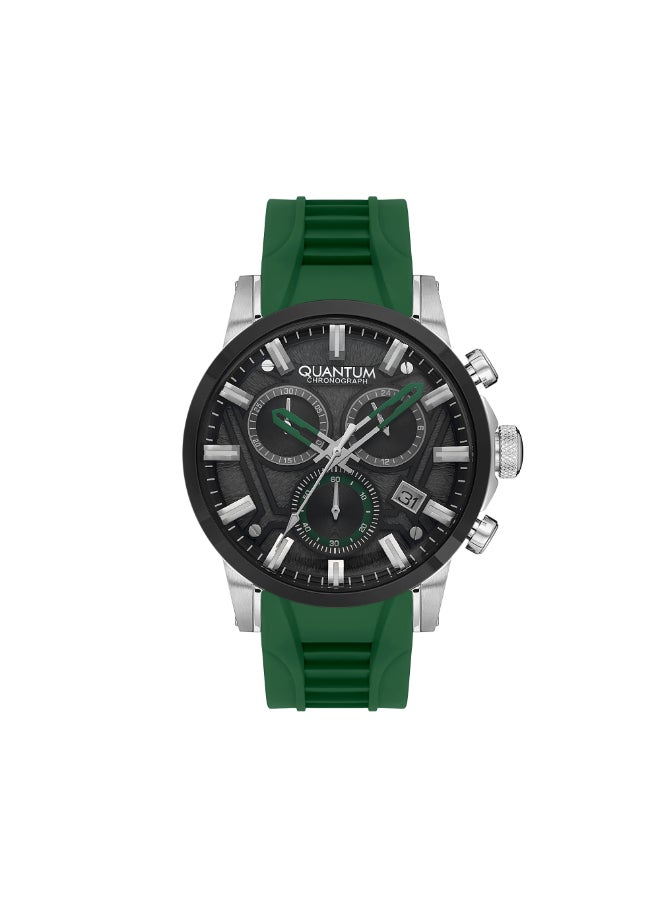 Quantum QUANTUM Men Chronograph Gun Dial Watch - PWG1126.355  - Image 2
