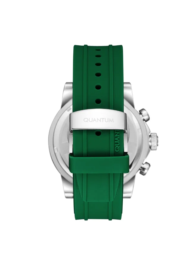 Quantum Men's Silicone Chronograph Watch PWG1126.355 - 45 mm