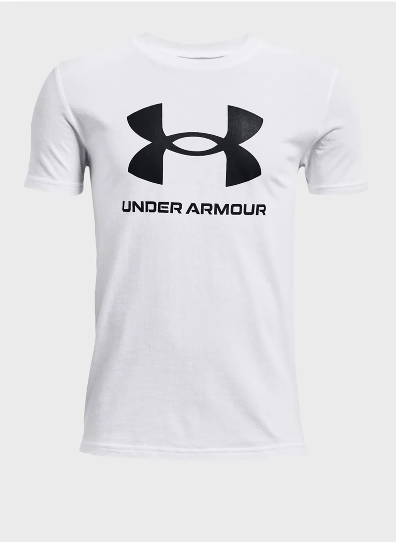 UNDER ARMOUR Youth Sportstyle Logo T-Shirt