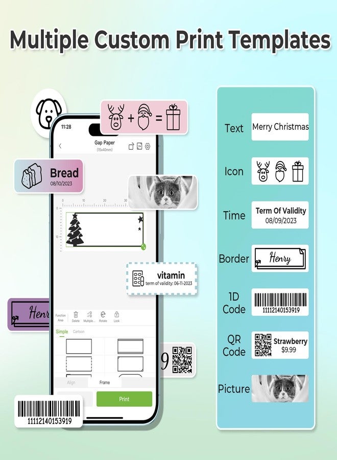 NELKO Original P21 Label Tape Replacement Adapted Label Printing Paper 14x40mm Standard Laminated Office Labeling Tape Multipurpose Tape P21 180 Tape/Roll 3 Rolls Purple/Pink/Pink - Image 3