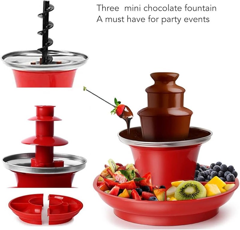 Three Layer Chocolate Fountain Machine With Excellent Heat Retention For Christmas - Image 5