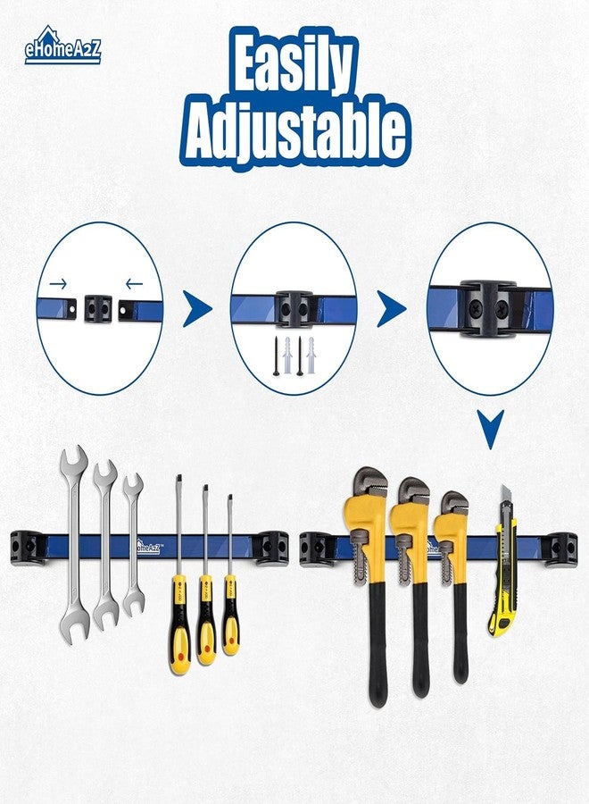 EHOMEA2Z Magnetic Tool Holder (4 Pack) Heavy-Duty Rack, 18 Inch, Wall Mounted, Garage & Shop Organizer, Gifts for Men - Image 2