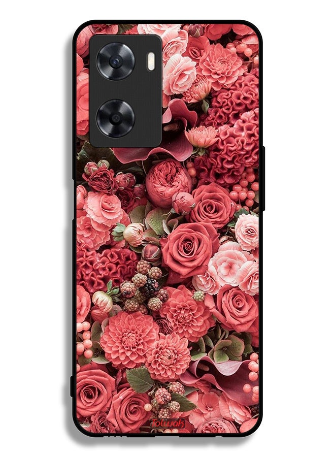 Tolwak Oppo A77s Protective Case Cover Peach Roses - Image 2