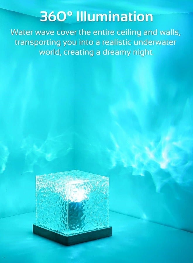 16 Colors Water Ripple Night Light Creative Bedside Flame Atmosphere Light Romantic Table Lamp Gift Starry Sky Projection Light - Image 5