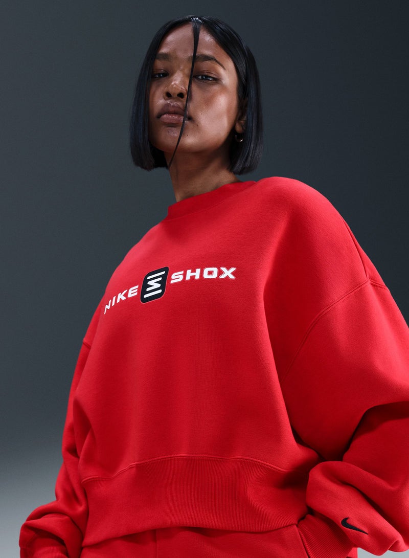 Nike Shox Phoenix Fleece Crewneck Sweatshirt - Image 3