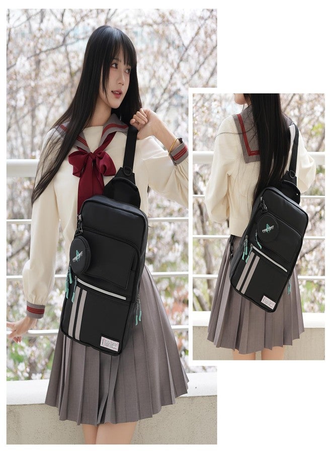 FIREFIRST X Hatsune Miku Collaboration Crossbody Bag,Miku Merch Suitable for Miku Cosplay Anime Shoulder Bag - Image 3