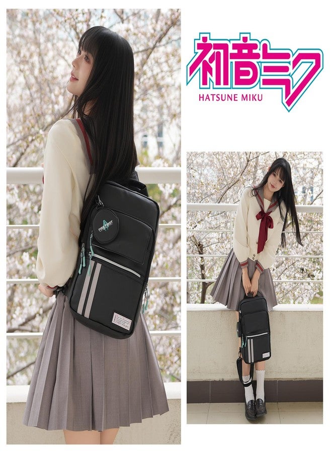 FIREFIRST X Hatsune Miku Collaboration Crossbody Bag,Miku Merch Suitable for Miku Cosplay Anime Shoulder Bag - Image 2
