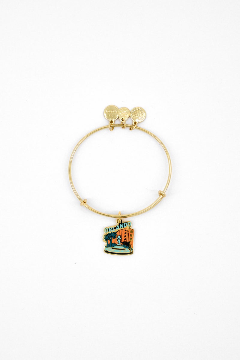 ALEX AND ANI Women Orlando Expandable Charm Bracelet, Gold - Image 2