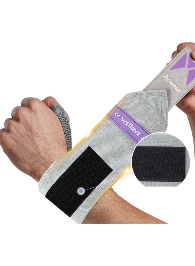 NAILEKESI N Nailikesi Fitness Wrist Guard For Bench Press, Weightlifting, Push-Ups, Dumbbell Strength Training, Sports Wrist Support For Men And Women, Compression Wristband For Hand Protection - Image 3