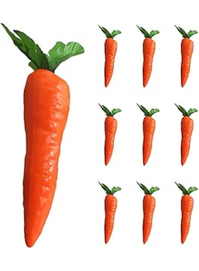 Artificial Carrots Decoration 7 Inch Fake Vegetables For Home Farm Party Display DIY Crafts Photography Props - Image 1