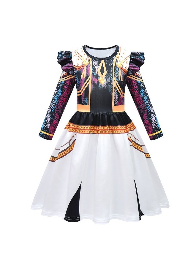 general KPop Demon Hunters Children's Dress Holiday Party Performance Costume Feifei Sleeve Cosplay Long Sleeve - Image 1