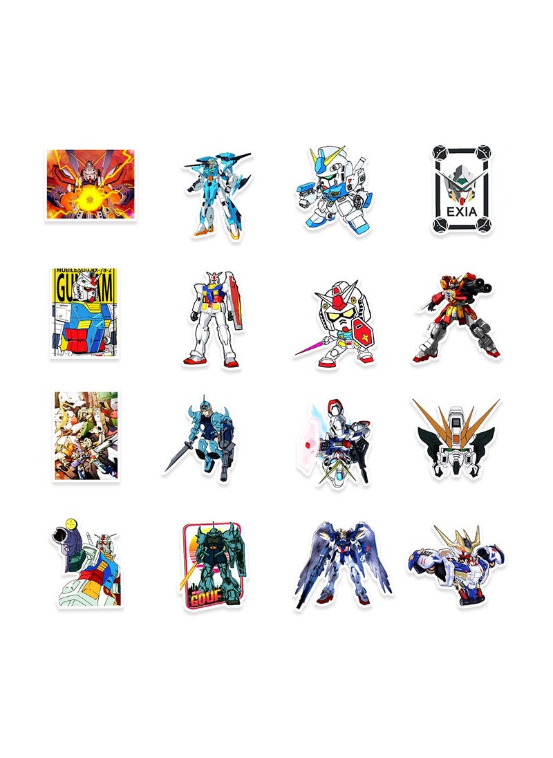 Generic - 50-Piece GUNDAM Anime Stickers Waterproof Graffiti Vinyl Stickers for Laptop Water Bottle - Image 1