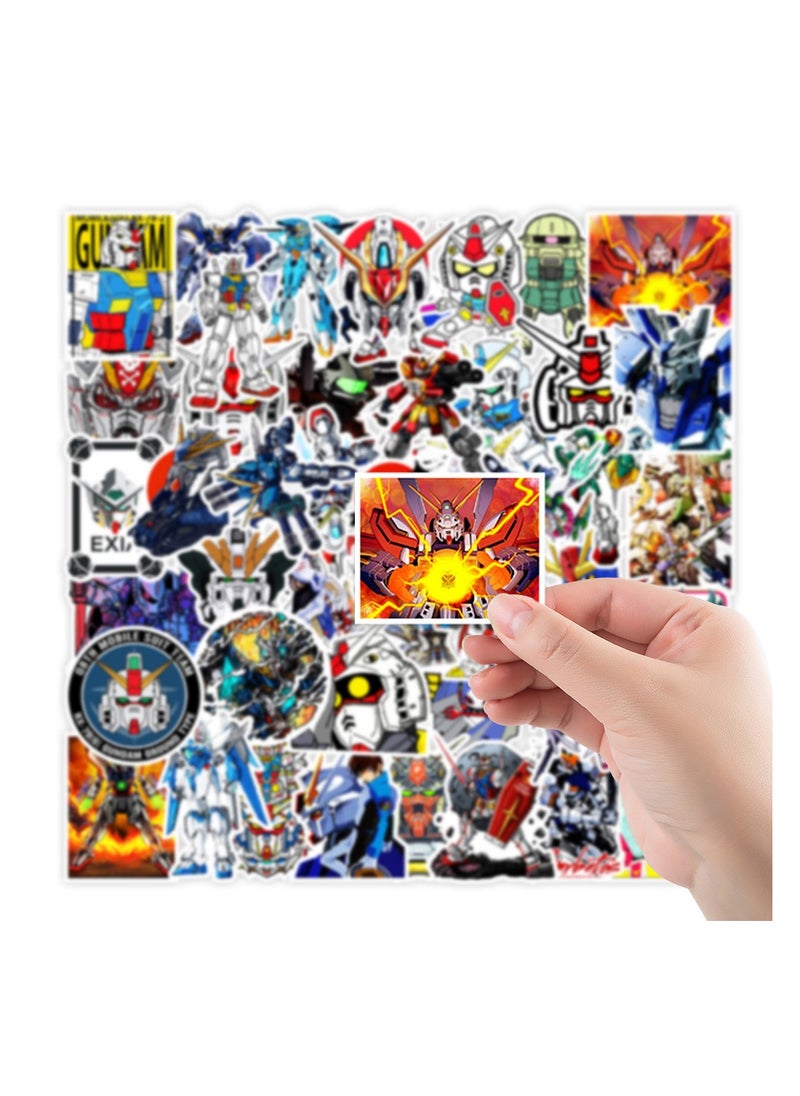 Generic - 50-Piece GUNDAM Anime Stickers Waterproof Graffiti Vinyl Stickers for Laptop Water Bottle - Image 1