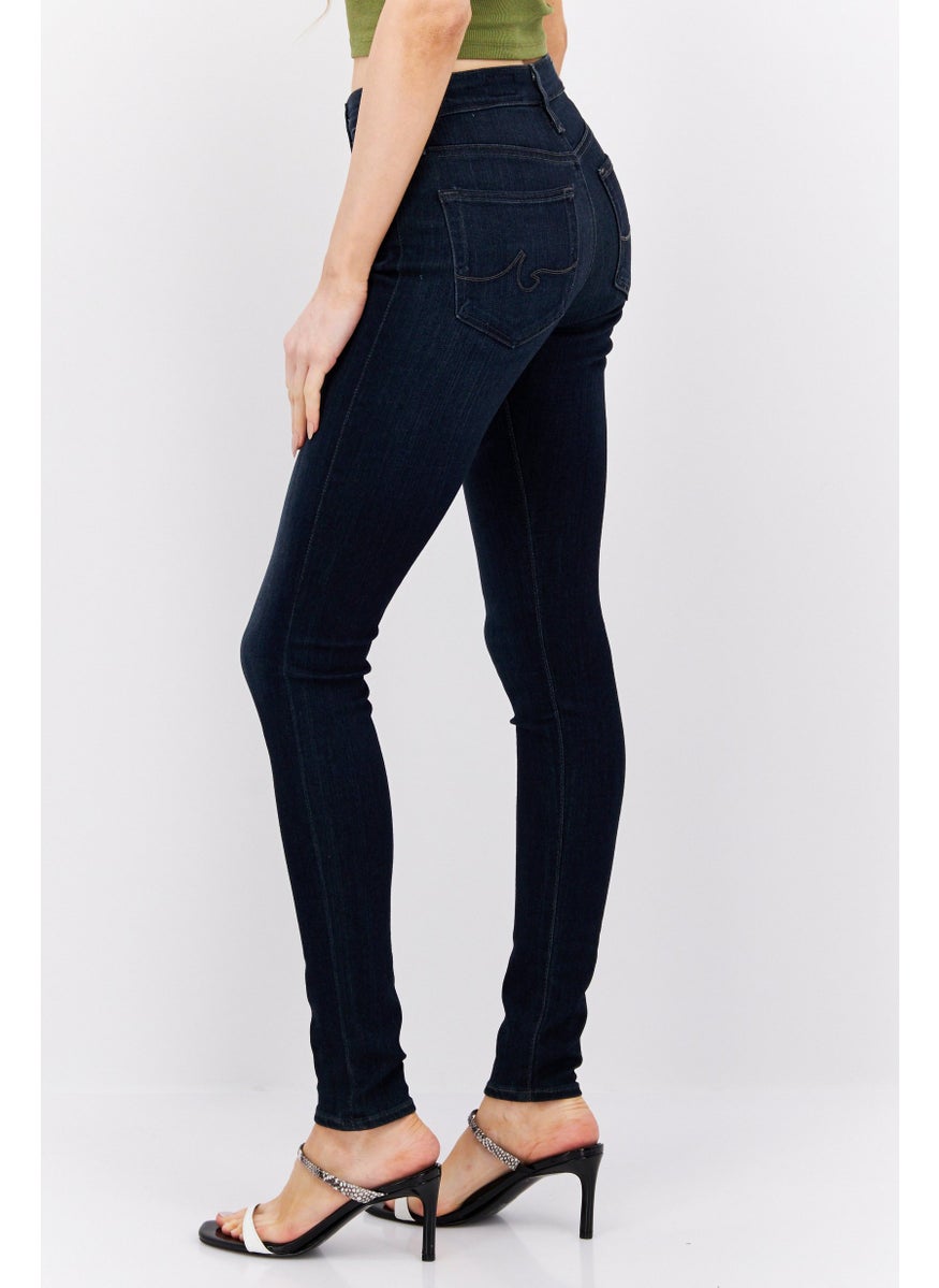 AG Adriano Goldschmied - Women Regular Fit Washed Denim Jeans, Blue - Image 1