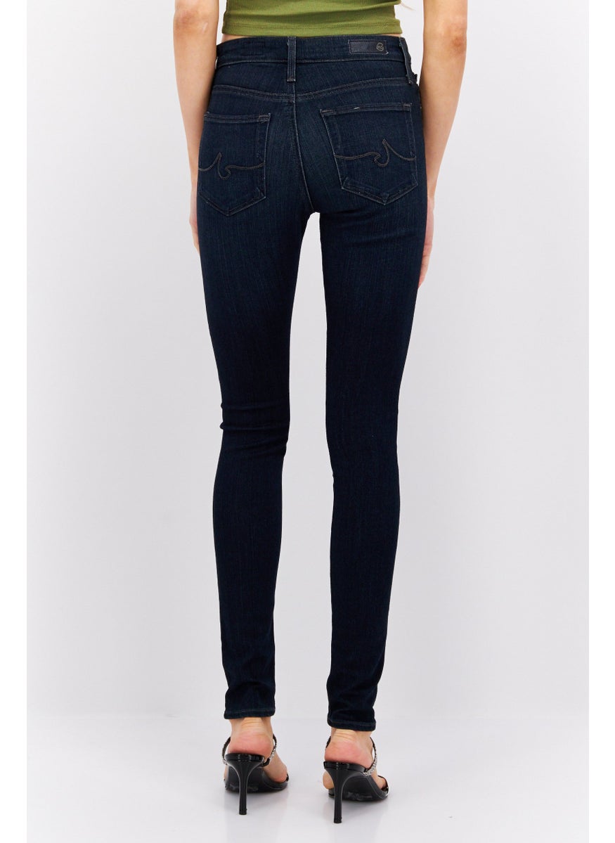AG Adriano Goldschmied - Women Regular Fit Washed Denim Jeans, Blue - Image 1