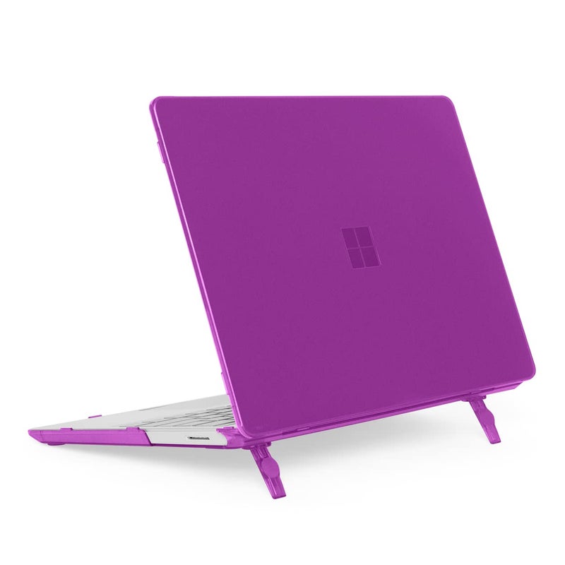 mCover Case Compatible ONLY for 2020-2024 12.4" Microsoft Surface Laptop Go 3/2 / 1 with Touch Screen (NOT Compatible with Any Other Surface Models) - Purple - Image 1