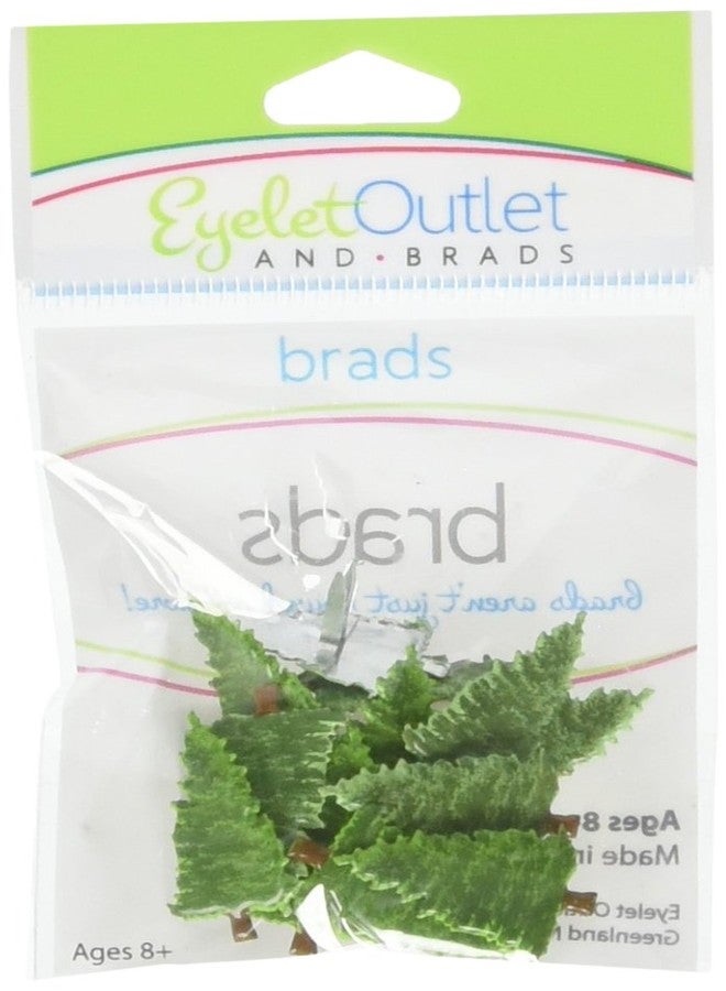 EYELET OUTLET 110 Pine Tree Shape Brads 12/Pkg