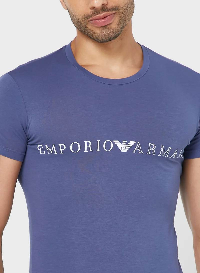 EMPORIO ARMANI Logo Crew Neck T-Shirt
