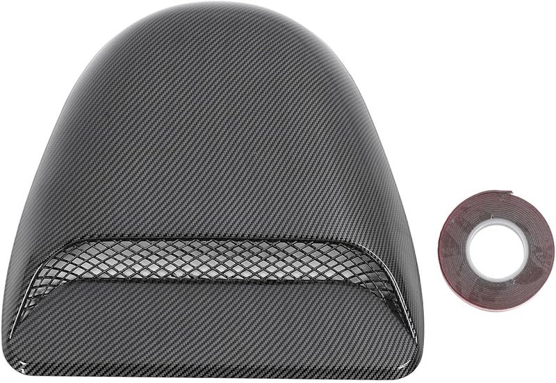 Carbon Fiber Style Universal Hood Scoop Air Intake Vent for Cars Trucks - Image 2