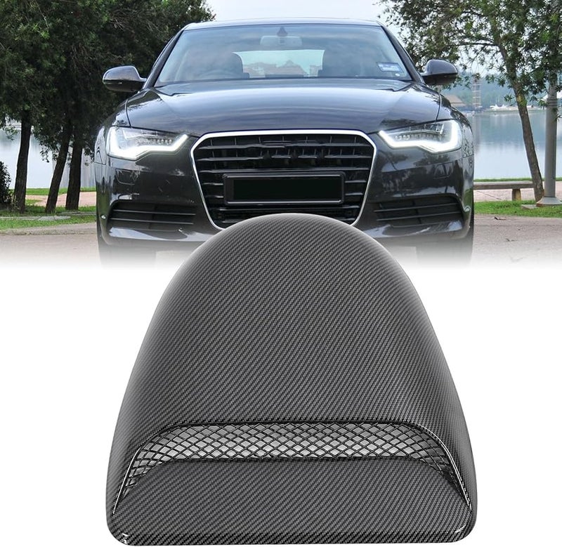 Carbon Fiber Style Universal Hood Scoop Air Intake Vent for Cars Trucks - Image 4