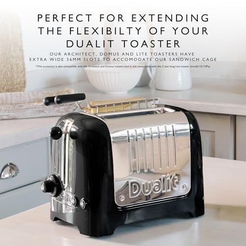 Dualit Design Series Sandwich Cage x 2 for Lite, Design Series and Domus Toasters | Make toasted sandwiches in your Toaster | Pack of 2 Sandwiches Cages | Sandwich Cage with Drip Tray - Image 5