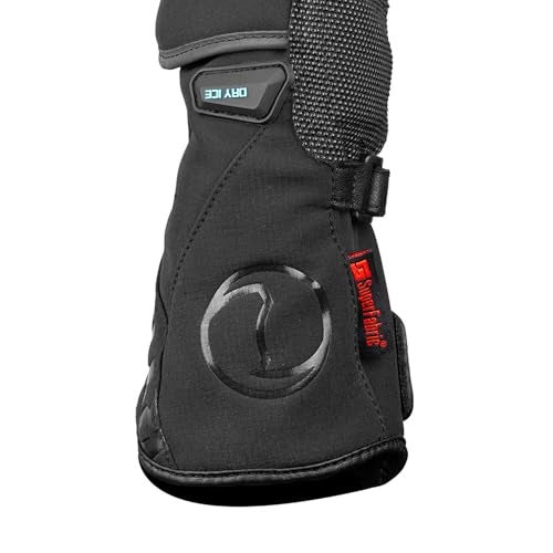 Rynox Dry Ice Insulated Waterproof Gloves | Impact Protection | Abrasion Resistance | Full Gauntlet Motorcycle Riding Gloves - Black Blue, Small, Cycling, Polyester - Image 2