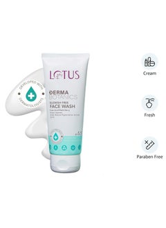 LOTUS HERBALS dermabotanics kojic acid multi berry blemish free face wash reduces pigmentation acne dark spots dermatologist made ph 5 point 5 non irritating for sensitive skin 100g  - Image 2