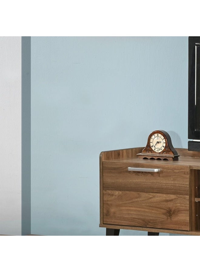 DANUBE HOME وحدة تلفاز سوبريم مع 2 باب – حامل تلفاز حديث يصلح لشاشات حتى 65 بوصة – خزانة تخزين أنيقة لغرفة المعيشة، مركز ترفيهي، وحدة وسائط – ديكور منزلي - جوز فاتح - Image 3