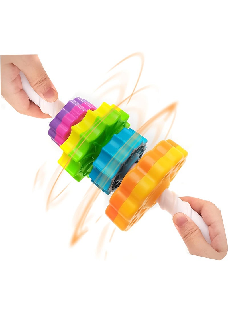 Topyich Montessori Educational Toys - Fun Rainbow Spin Tower, Spinning Stacking Toy for Toddlers 1-3 Boys & Girls - Image 5