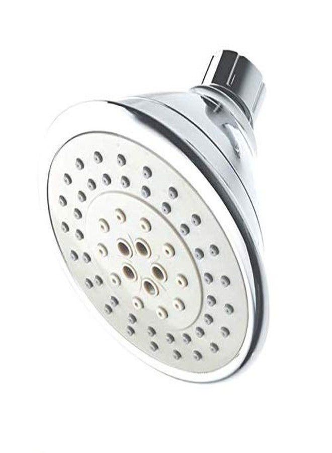 ECO365 5 Function Airoxy Round Chrome Polished Finish Shower Head for Bathroom (Pack of 1) | 10 x 10 x 5 cm | Ceiling Mounted Installation - Image 1