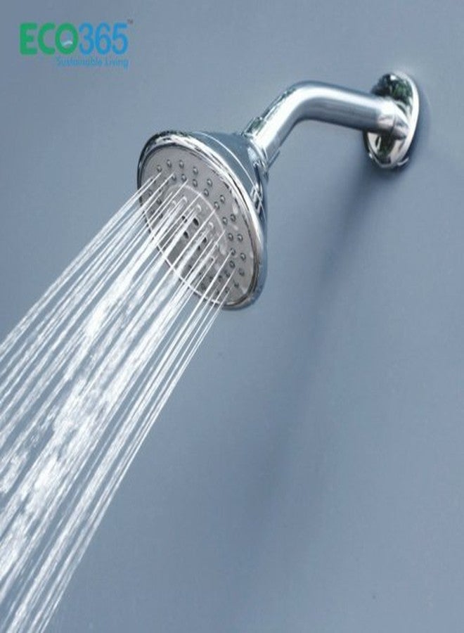 ECO365 5 Function Airoxy Round Chrome Polished Finish Shower Head for Bathroom (Pack of 1) | 10 x 10 x 5 cm | Ceiling Mounted Installation - Image 5
