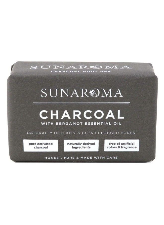 SUNAROMA - Soap Bar Charcoal With Bergamot Oil 8 Ounce (Sg_B07J1Ybrkh_Us) - Image 1