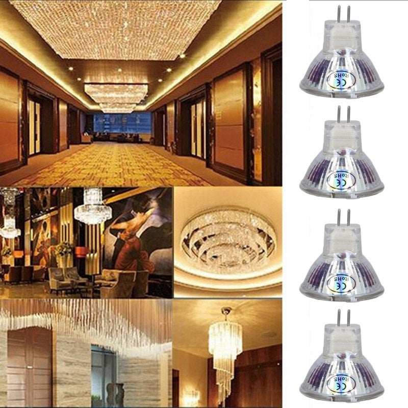مصباح LED MR11 بـ15 حبة ضوء أبيض بارد - مصباح ضوئي بدون وميض وغير مهيج بعمر طويل يبلغ 50000 ساعة للاستخدام في المنزل والمناظر الطبيعية والمرافق الإضاءية المسطيرة - Image 1