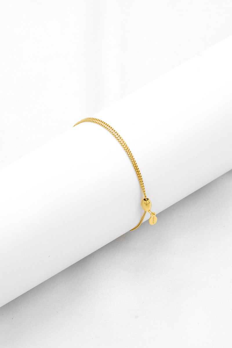 ALEX AND ANI Women Pull Chain Clasp Bracelet, Gold - Image 1