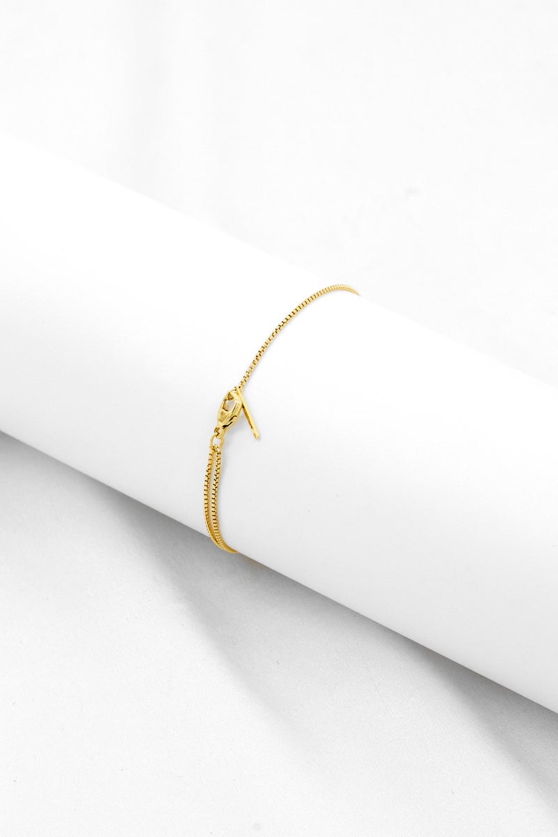 ALEX AND ANI Women Pull Chain Clasp Bracelet, Gold - Image 3