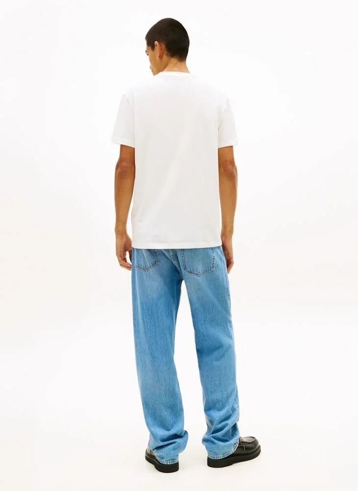 TOMMY JEANS  Signature Logo Jersey T-Shirt for Men | Best Price UAE