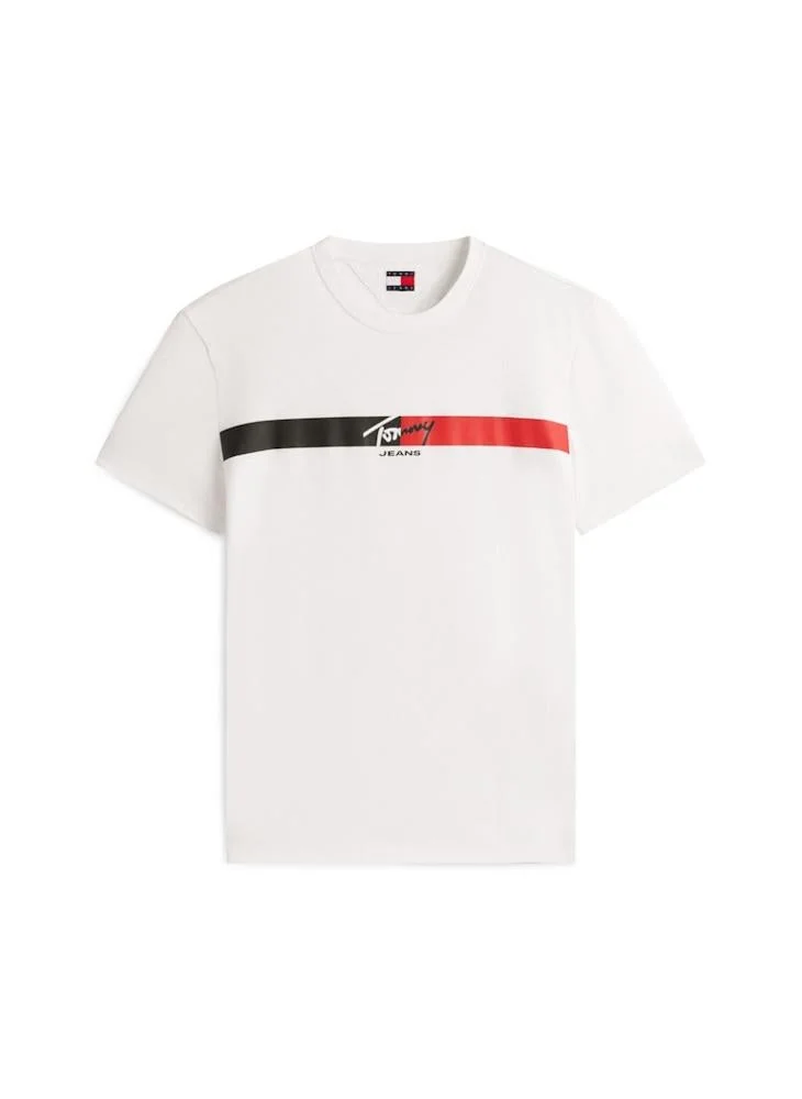 TOMMY JEANS  Signature Logo Jersey T-Shirt for Men | Best Price UAE