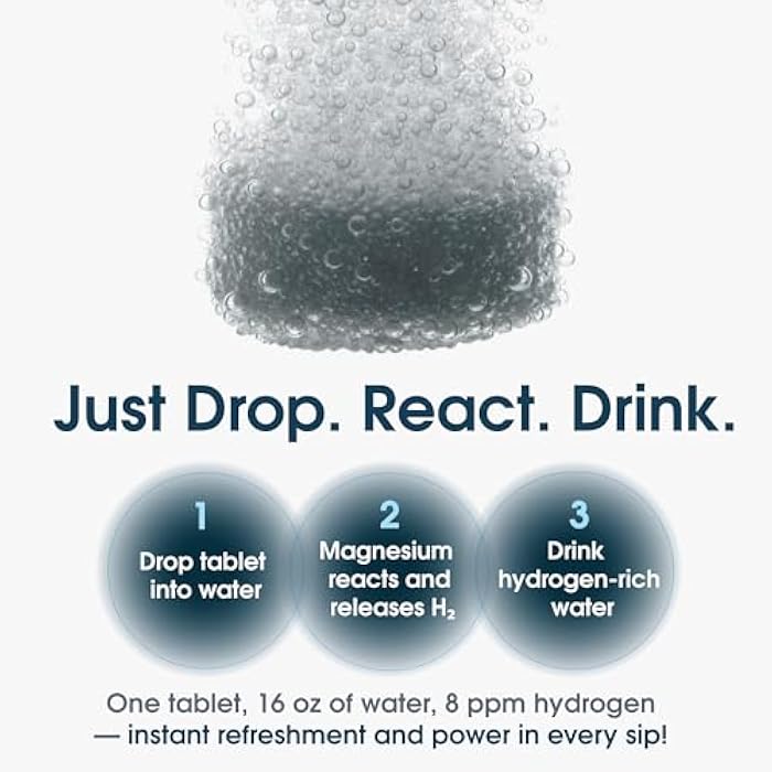 Gi.Da.Culture Molecular Hydrogen Water Tablets (8 ppm) | Magnesium, Malic & L-Tartaric Acid | Hydration & Antioxidant Supplement | Energy Support (90 Count (Pack of 1)) - Image 4
