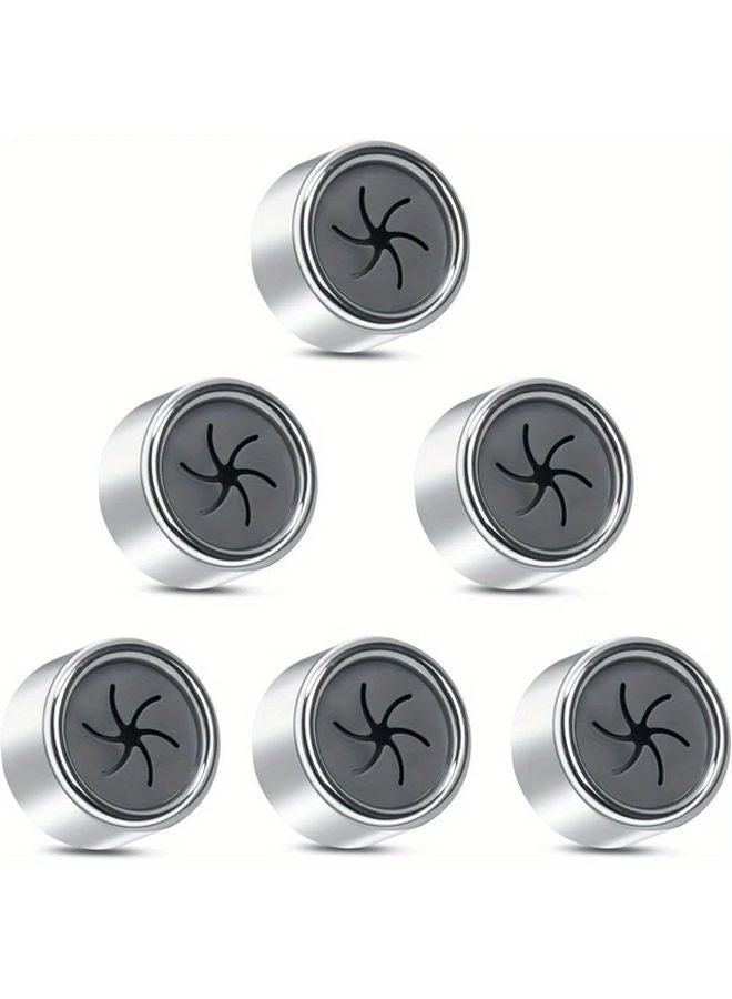 6pcs Self Adhesive Towel Holders Round Push in Suction Wall Hooks No Drilling Needed - Image 1