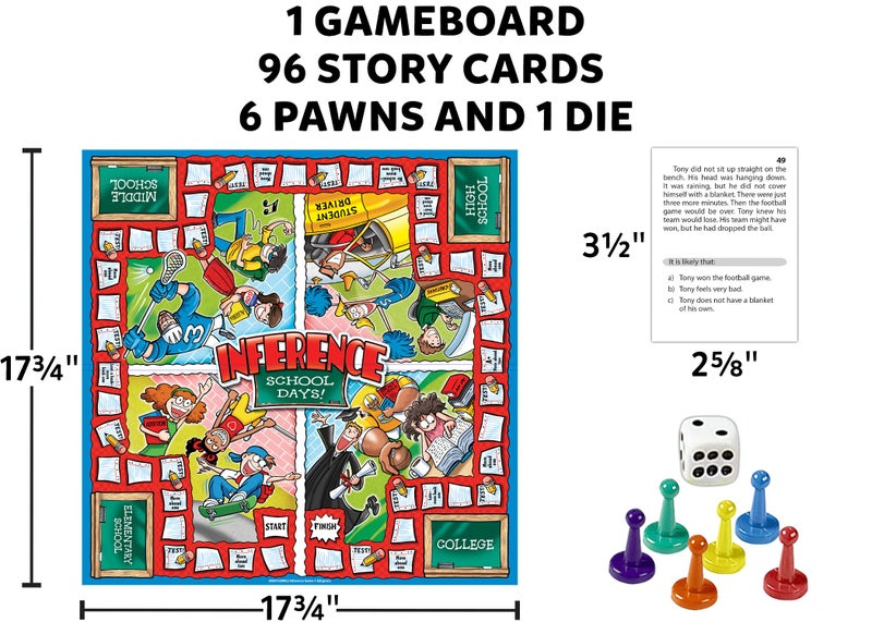 Edupress Inference School Days Game, Red Level (EP60802) - Image 3