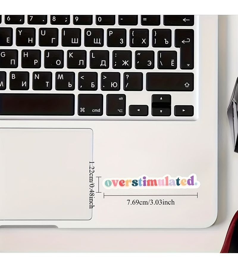 ملصقات مضحكة لفرط نشاط ADHD المحفز 5 قطع، ملونة ومقاومة للطقس، شكل ميم - Image 2