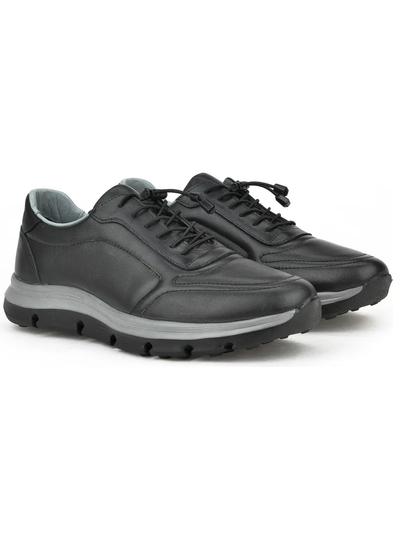 Ziya , Men's Genuine Leather Shoes 1411013Z255 Black