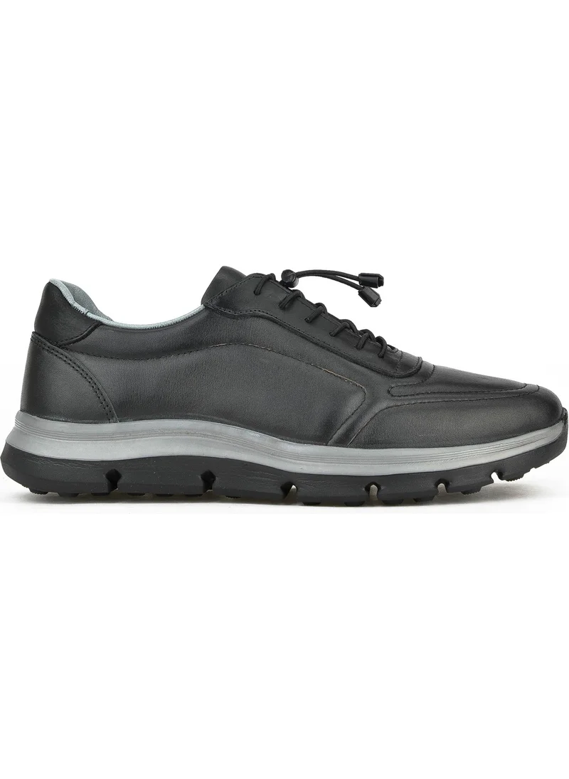 Ziya , Men's Genuine Leather Shoes 1411013Z255 Black