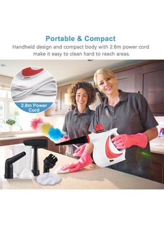 Joshberg Handheld Steam Cleaner,1050W Portable Multifunctional Steam Machine,350ml Large Capacity, 9-Piece Accessory Set,Suitable For Toys,Floors,Cars,Carpets,Upholstery,Sofas,Tiles,Window Cleaning  - Image 5