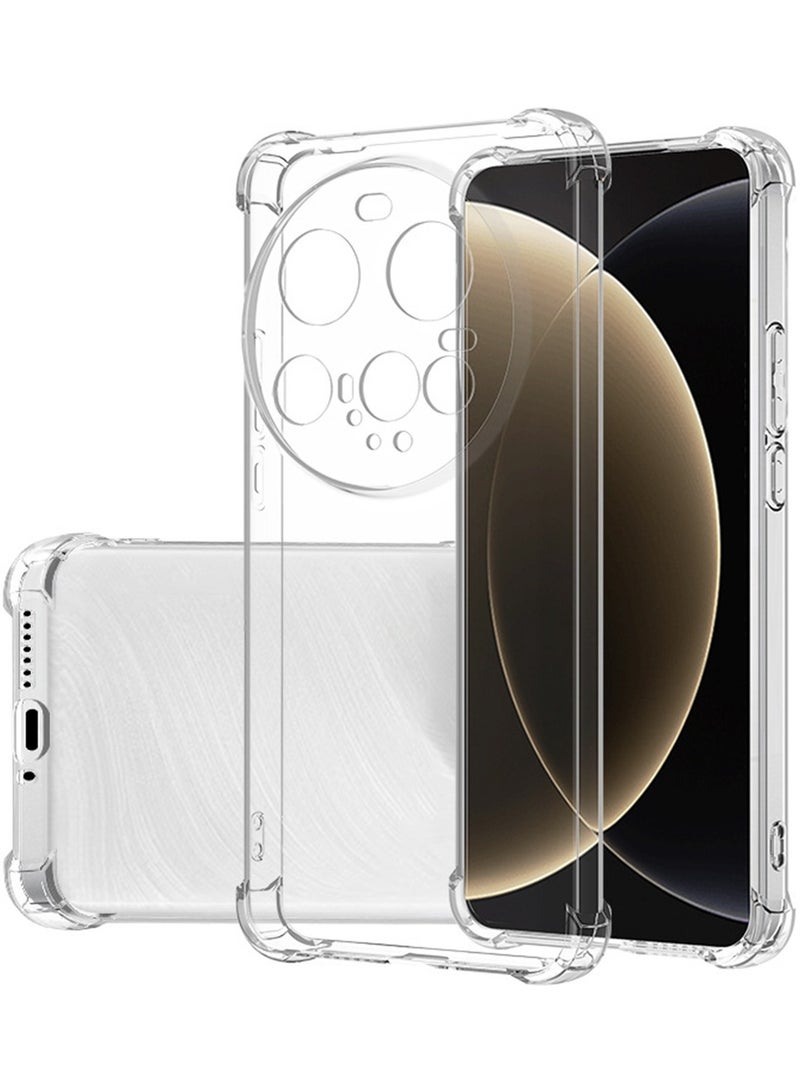 TEXEEM Case for Xiaomi 15 Ultra, Crystal Clear Shockproof Transparent Soft TPU Bumper Cover with 4-Corner Airbag Protection, Anti-Yellowing Anti-Scratch Slim Phone Case - Image 1