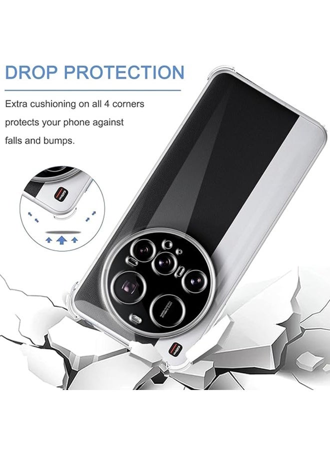TEXEEM Case for Xiaomi 15 Ultra, Crystal Clear Shockproof Transparent Soft TPU Bumper Cover with 4-Corner Airbag Protection, Anti-Yellowing Anti-Scratch Slim Phone Case - Image 5