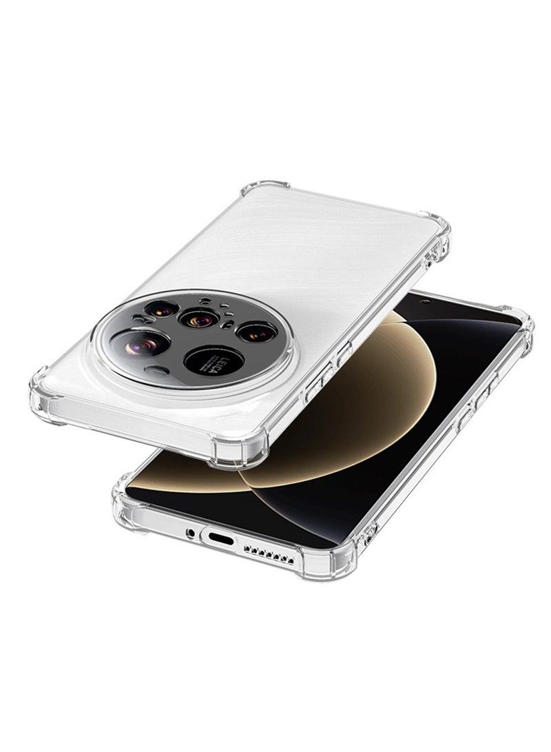 TEXEEM Case for Xiaomi 15 Ultra, Crystal Clear Shockproof Transparent Soft TPU Bumper Cover with 4-Corner Airbag Protection, Anti-Yellowing Anti-Scratch Slim Phone Case - Image 3