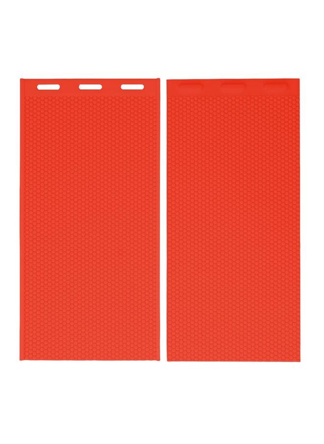 Thoraya 2 PCS 5.4mm Beeswax Foundation Sheets Press Embosser Machine Manual Silicone Beeswax Mold DIY Beekeeping Tool 41.3x20.5CM Red  - Image 1
